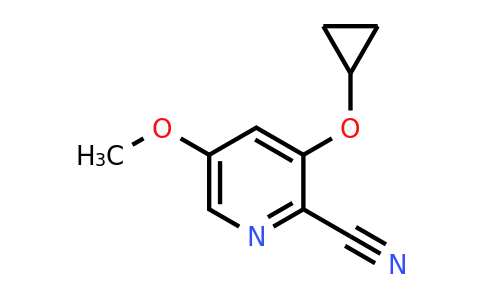 CAS 1243405-65-3 | 3-Cyclopropoxy-5-methoxypicolinonitrile