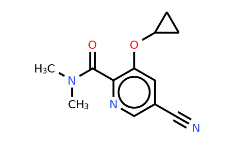 CAS 1243405-66-4 | 5-Cyano-3-cyclopropoxy-N,n-dimethylpicolinamide