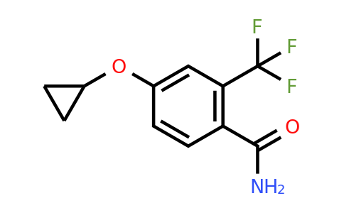 CAS 1243405-68-6 | 4-Cyclopropoxy-2-(trifluoromethyl)benzamide
