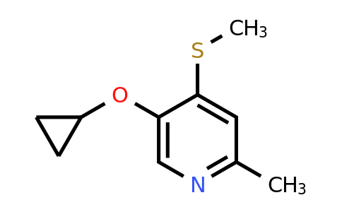 CAS 1243405-69-7 | 5-Cyclopropoxy-2-methyl-4-(methylsulfanyl)pyridine