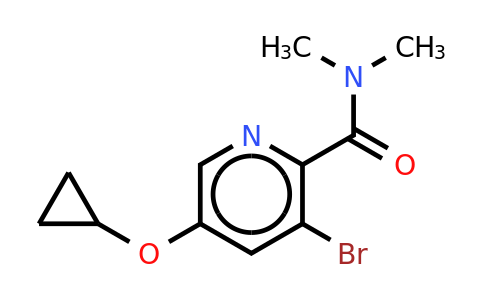 CAS 1243405-73-3 | 3-Bromo-5-cyclopropoxy-N,n-dimethylpicolinamide