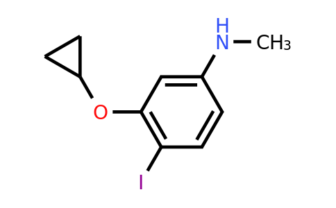 CAS 1243405-75-5 | 3-Cyclopropoxy-4-iodo-N-methylaniline