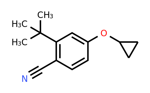CAS 1243405-85-7 | 2-Tert-butyl-4-cyclopropoxybenzonitrile