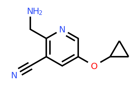 CAS 1243405-86-8 | 2-(Aminomethyl)-5-cyclopropoxynicotinonitrile