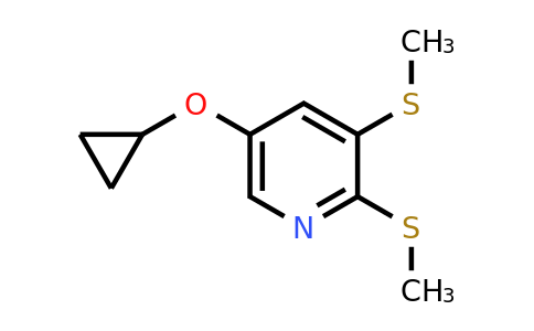 CAS 1243405-88-0 | 5-Cyclopropoxy-2,3-bis(methylsulfanyl)pyridine