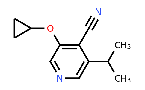 CAS 1243405-90-4 | 3-Cyclopropoxy-5-isopropylisonicotinonitrile
