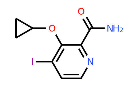 CAS 1243405-91-5 | 3-Cyclopropoxy-4-iodopicolinamide
