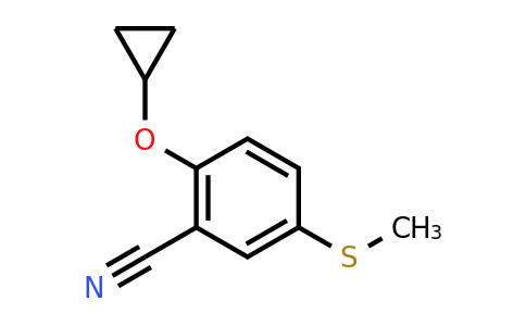 CAS 1243405-92-6 | 2-Cyclopropoxy-5-(methylsulfanyl)benzonitrile