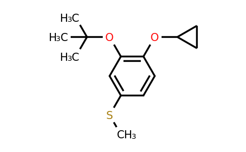 CAS 1243406-00-9 | (3-Tert-butoxy-4-cyclopropoxyphenyl)(methyl)sulfane