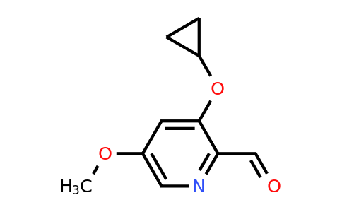CAS 1243406-07-6 | 3-Cyclopropoxy-5-methoxypicolinaldehyde