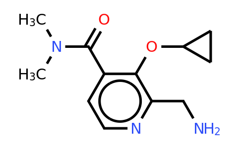 CAS 1243406-08-7 | 2-(Aminomethyl)-3-cyclopropoxy-N,n-dimethylisonicotinamide