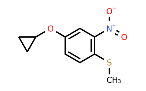 CAS 1243406-12-3 | (4-Cyclopropoxy-2-nitrophenyl)(methyl)sulfane