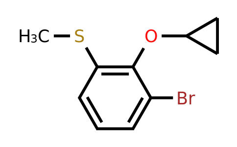 CAS 1243406-19-0 | (3-Bromo-2-cyclopropoxyphenyl)(methyl)sulfane