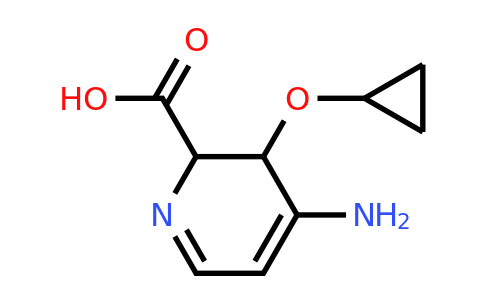 CAS 1243406-23-6 | 4-Amino-3-cyclopropoxy-2,3-dihydropyridine-2-carboxylic acid