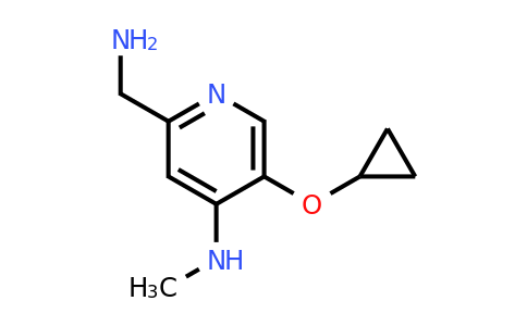 CAS 1243406-36-1 | 2-(Aminomethyl)-5-cyclopropoxy-N-methylpyridin-4-amine