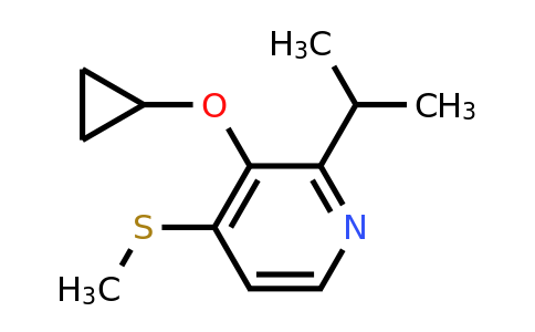CAS 1243406-37-2 | 3-Cyclopropoxy-2-isopropyl-4-(methylthio)pyridine