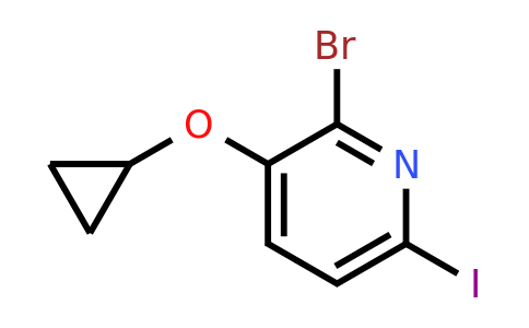 CAS 1243406-38-3 | 2-Bromo-3-cyclopropoxy-6-iodopyridine