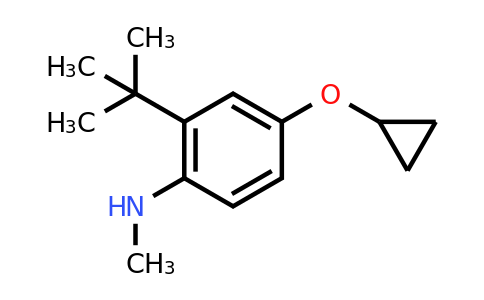 CAS 1243406-42-9 | 2-Tert-butyl-4-cyclopropoxy-N-methylaniline