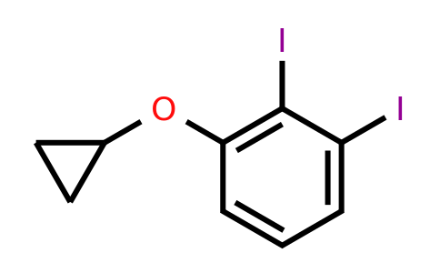 CAS 1243406-47-4 | 1-Cyclopropoxy-2,3-diiodobenzene
