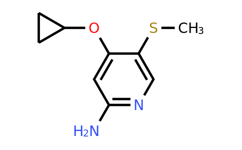 CAS 1243406-50-9 | 4-Cyclopropoxy-5-(methylsulfanyl)pyridin-2-amine