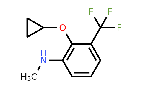 CAS 1243406-53-2 | 2-Cyclopropoxy-N-methyl-3-(trifluoromethyl)aniline