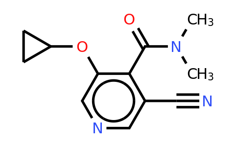 CAS 1243406-56-5 | 3-Cyano-5-cyclopropoxy-N,n-dimethylisonicotinamide