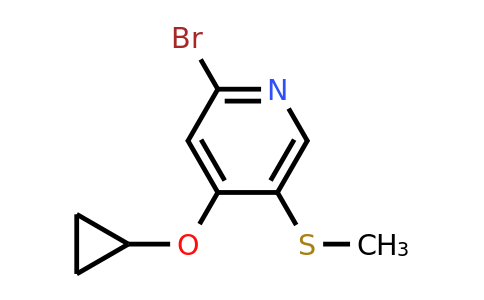CAS 1243406-58-7 | 2-Bromo-4-cyclopropoxy-5-(methylsulfanyl)pyridine