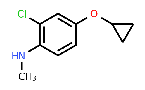 CAS 1243406-61-2 | 2-Chloro-4-cyclopropoxy-N-methylaniline