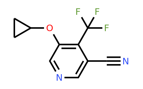 CAS 1243406-63-4 | 5-Cyclopropoxy-4-(trifluoromethyl)nicotinonitrile