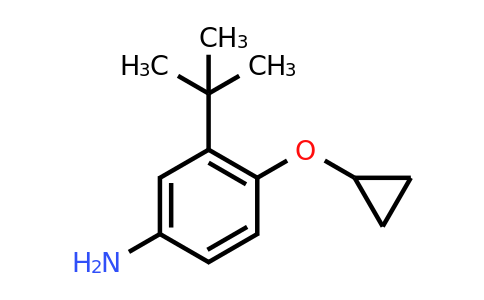 CAS 1243406-71-4 | 3-Tert-butyl-4-cyclopropoxyaniline