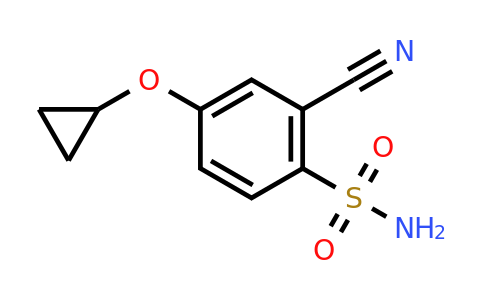 CAS 1243406-80-5 | 2-Cyano-4-cyclopropoxybenzenesulfonamide