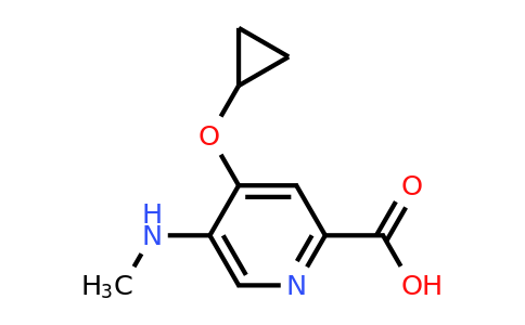 CAS 1243406-82-7 | 4-Cyclopropoxy-5-(methylamino)picolinic acid