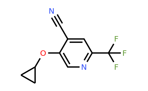 CAS 1243406-83-8 | 5-Cyclopropoxy-2-(trifluoromethyl)isonicotinonitrile