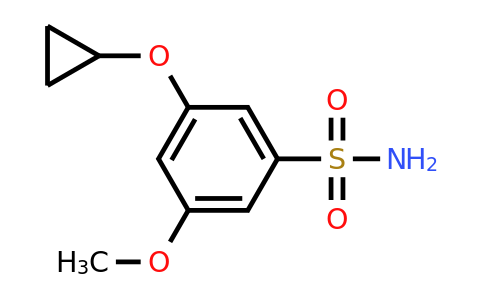 CAS 1243406-84-9 | 3-Cyclopropoxy-5-methoxybenzenesulfonamide