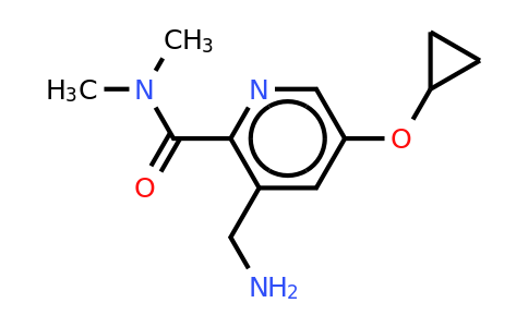 CAS 1243406-85-0 | 3-(Aminomethyl)-5-cyclopropoxy-N,n-dimethylpicolinamide