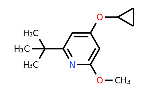 CAS 1243406-89-4 | 2-Tert-butyl-4-cyclopropoxy-6-methoxypyridine