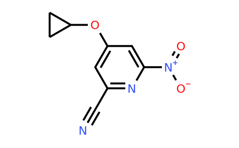 CAS 1243406-91-8 | 4-Cyclopropoxy-6-nitropicolinonitrile