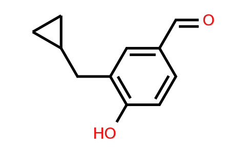 CAS 1243406-93-0 | 3-(Cyclopropylmethyl)-4-hydroxybenzaldehyde
