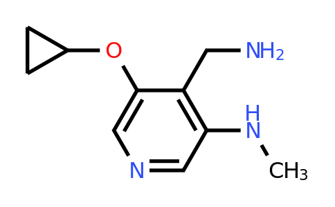 CAS 1243406-94-1 | 4-(Aminomethyl)-5-cyclopropoxy-N-methylpyridin-3-amine