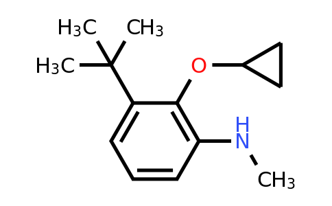 CAS 1243406-97-4 | 3-Tert-butyl-2-cyclopropoxy-N-methylaniline