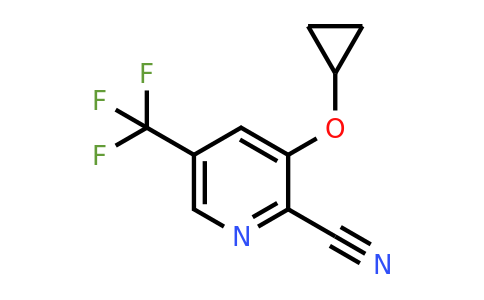 CAS 1243406-98-5 | 3-Cyclopropoxy-5-(trifluoromethyl)picolinonitrile