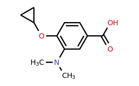 CAS 1243407-00-2 | 4-Cyclopropoxy-3-(dimethylamino)benzoic acid