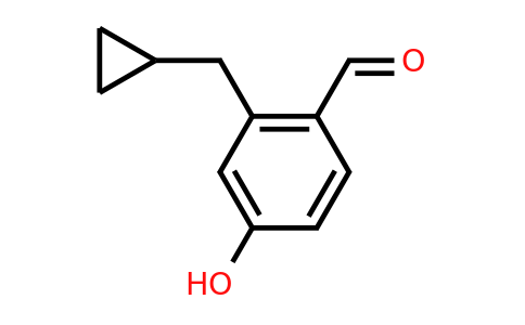 CAS 1243407-01-3 | 2-(Cyclopropylmethyl)-4-hydroxybenzaldehyde