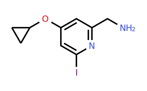 CAS 1243407-06-8 | (4-Cyclopropoxy-6-iodopyridin-2-YL)methanamine