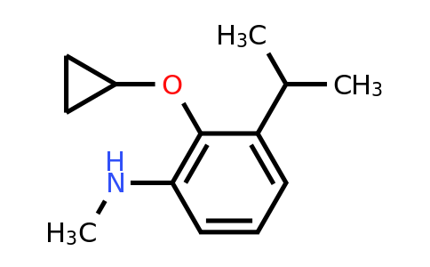 CAS 1243407-10-4 | 2-Cyclopropoxy-3-isopropyl-N-methylaniline