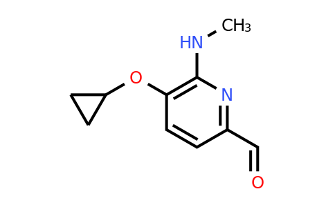 CAS 1243407-11-5 | 5-Cyclopropoxy-6-(methylamino)picolinaldehyde