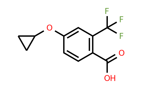 CAS 1243407-26-2 | 4-Cyclopropoxy-2-(trifluoromethyl)benzoic acid