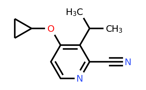 CAS 1243407-38-6 | 4-Cyclopropoxy-3-isopropylpicolinonitrile