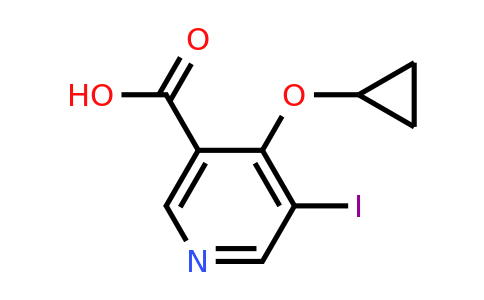 CAS 1243407-42-2 | 4-Cyclopropoxy-5-iodonicotinic acid
