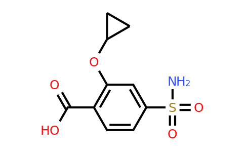 CAS 1243407-43-3 | 2-Cyclopropoxy-4-sulfamoylbenzoic acid